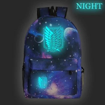 

Attack on Titan Luminous Bakcpack Students Boys Girls Back to School Gift Bag New Pattern Bookbags Fashion Men Travel Mochila