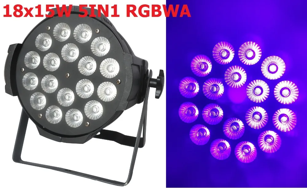 Hot Sale High Brightness 18x15W Led Par Light RGBWA 5in1 DMX Professional Lighting Indoor Stage Lights DJ Equipment Par Led