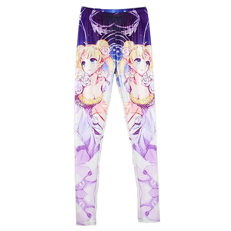 

Crying Sailor Moon Tsukino Usagi Women Comic Leggings Cartoon Printed Leggins Legging Punk Digital Printing Pants