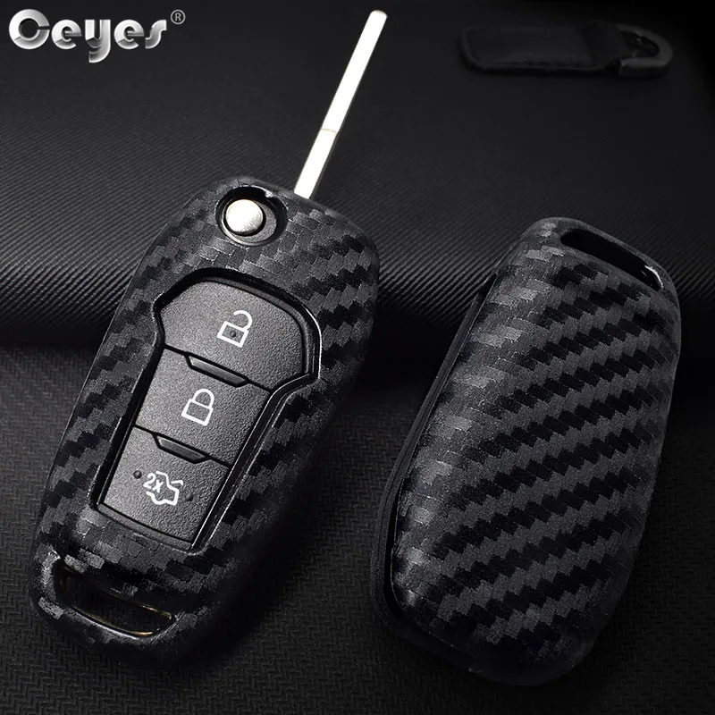 Carbon fiber key cover for FORD (1)