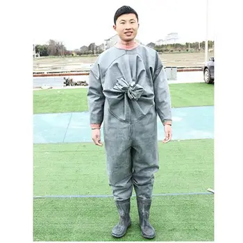 High-Jump 1MM Rubber Outdoor Fly Fishing Clothing Waders Breathable One-Piece Waterproof Fishing Clothing for Hunting Fishing