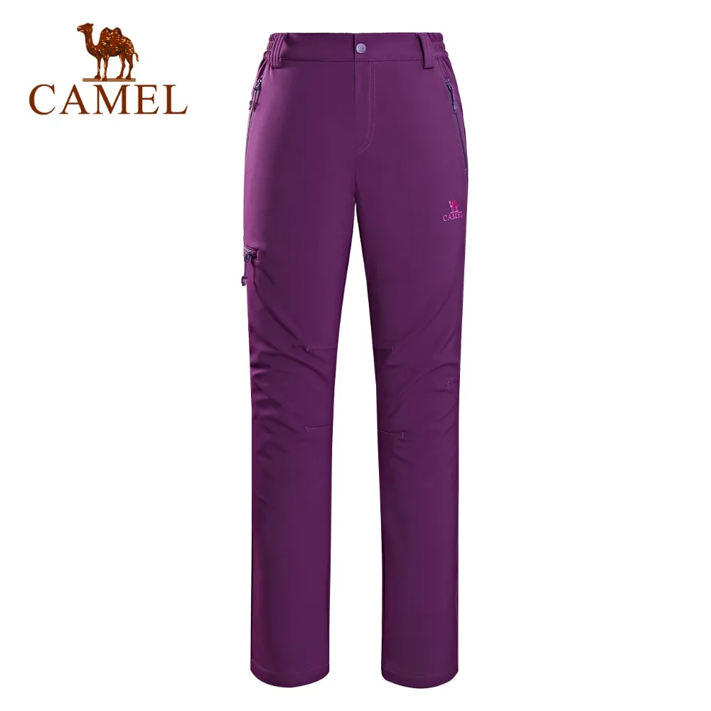 Camello invierno Softshell escalada al aire libre senderismo a prueba de viento impermeable mujeres Camping Trekking deporte de carga Pantalones