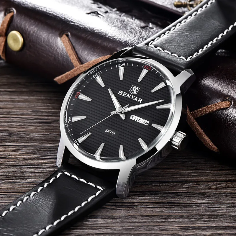 BENYAR Fashion Mens Watches Top Brand Luxury Quartz watch men Sport Waterproof Military WristWatch