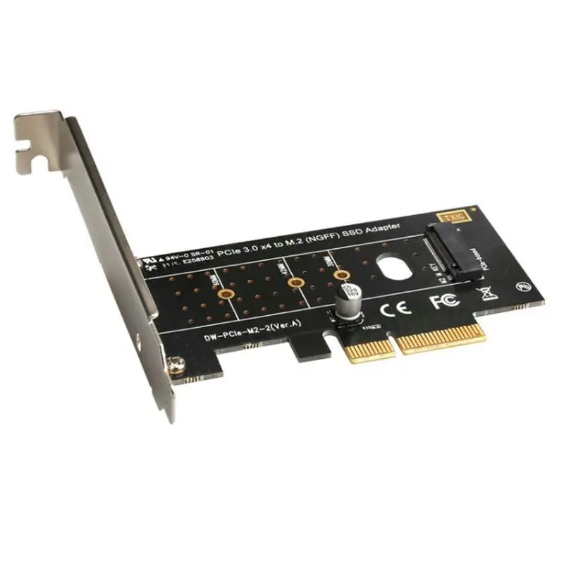 Новый PCI Express 3 0 X4 к NVME M.2 M ключ NGFF SSD pcie M2 переходная карта адаптер pci e Бесплатная