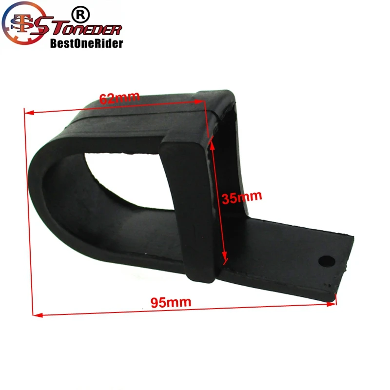 STONEDER Black Rubber Chain Slider Swingarm Protector For 50cc 70cc 90cc 110cc 125cc Dirt Pit Bike Motorcycle