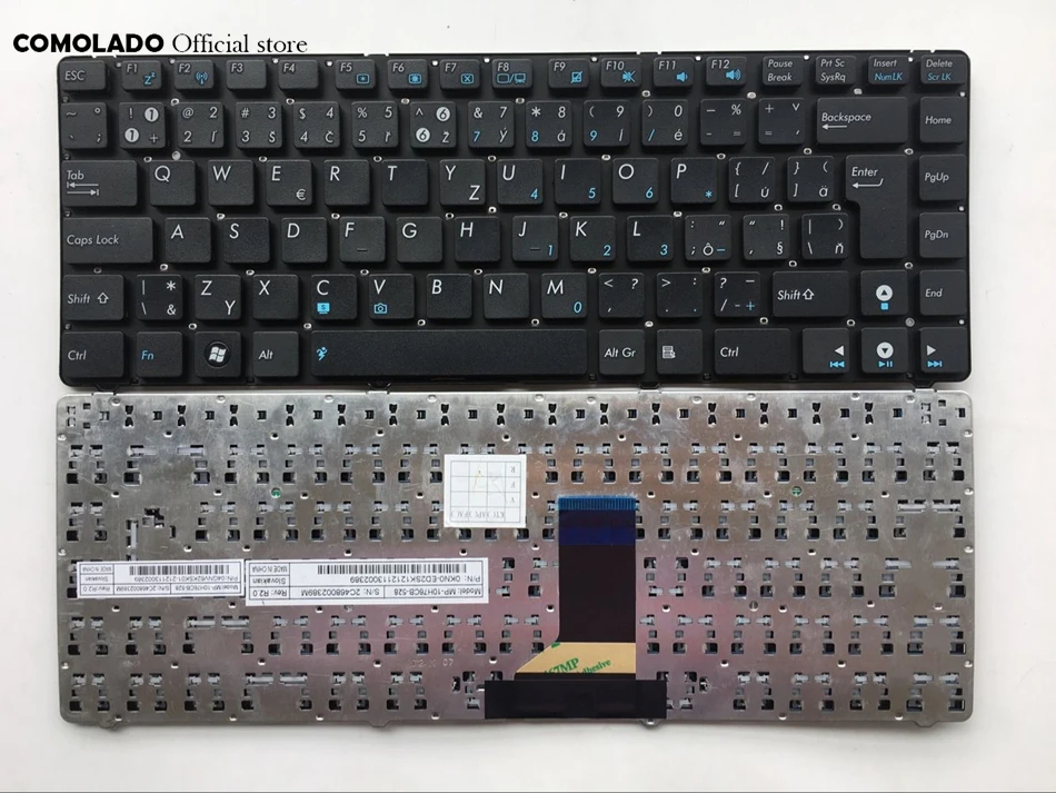 CZ Чешская клавиатура для Asus U36 U36J U36JC U36R U36S U36SD U36SG A1 белая и черная