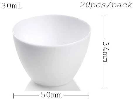 Акция-вечерние поставщики, доступная пластмассовая столовая посуда, 45*50 мм/60 мл прозрачная миниатюрная, десертная чашка, 20/упаковка - Цвет: White