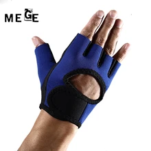 MEGE, брендовые перчатки для спортзала, резиновые, противоскользящие, мужские, для тренировок, упражнений, тяжелой атлетики, перчатки с полупальцами, не скользят, одежда для бодибилдинга, спорта