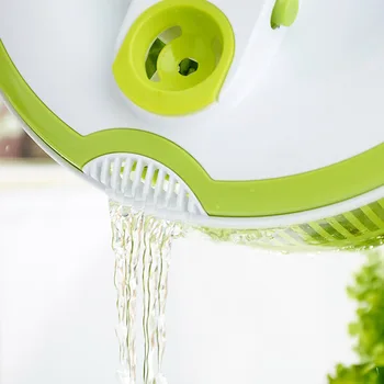 

Salad Spinner with Pouring Spout 5L Large Capacity Vegetables Dryer Sieve Strainer Colander Basket RT99