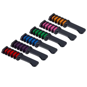 

Mini Disposable Personal Salon Use Hair Dye Comb Professional Crayons For Hair Color Chalk Hair Dyeing Tool 6 Colors / 1 Color