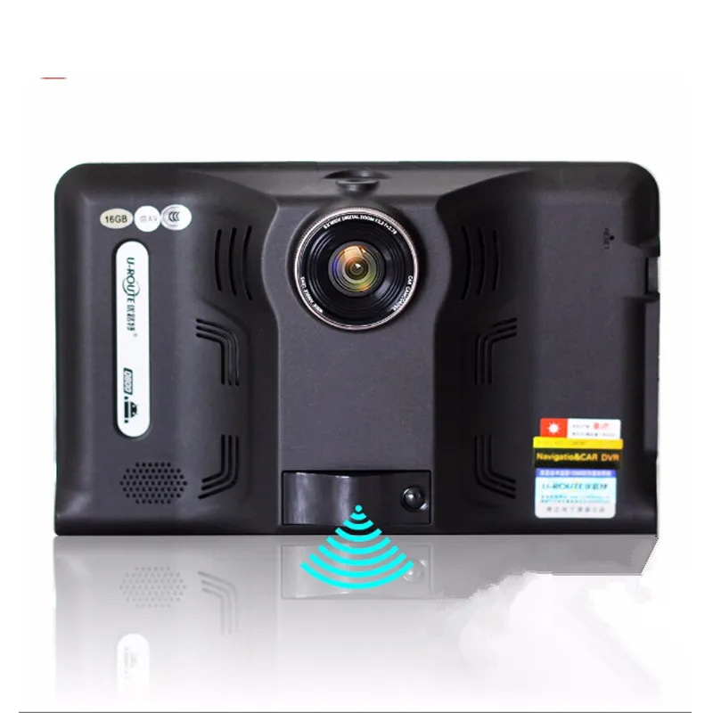 

Best Car DVR Camera 7 inch Touch GPS Navigation Radar detector Wifi Android 4.42 Car DVR Camera dash Cam built in 16GB free Map