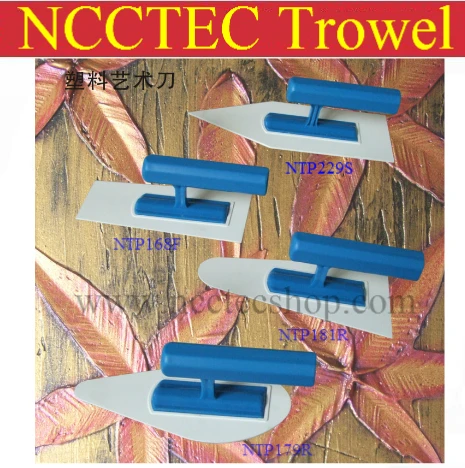 [all round edge] plastic trowel 175*90mm Art paint batch knife diatom mud plastering trowel wall spatula tool