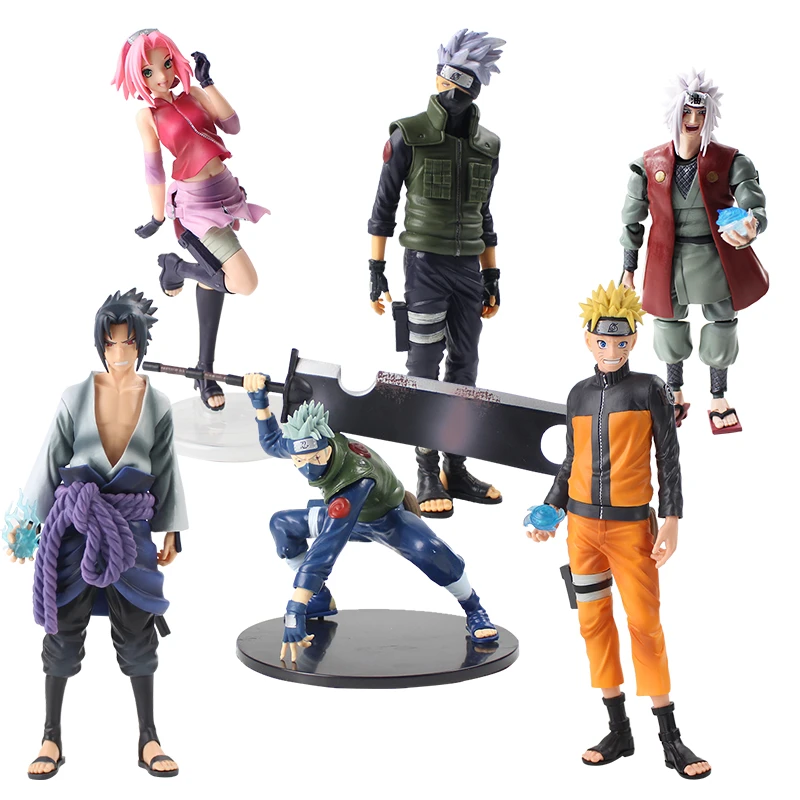 ナルト 疾風伝自来也うずまきナルトうちはサスケはたけカカシ春野さくらpvc Grandistaフィギュアおもちゃ Null Aliexpress