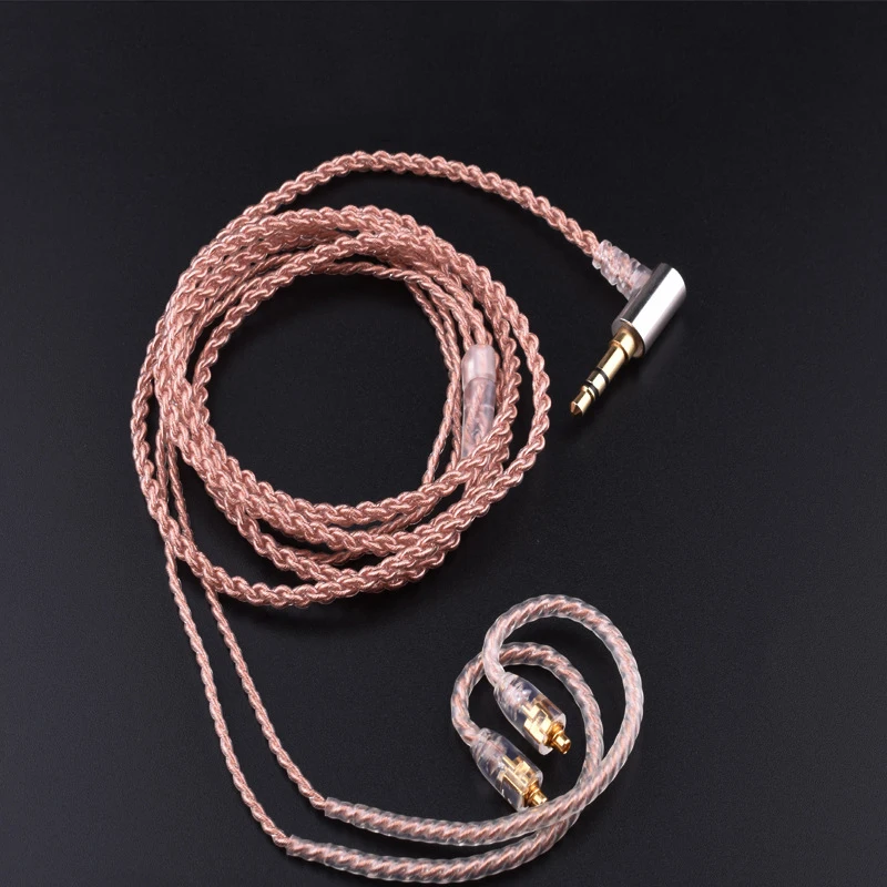 Обновленный HIFI MMCX кабель для Shure SE215 SE535 SE846 SE425 наушники медные кабели с ушным