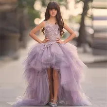 Для девочек в цветочек украшения бисером длинное платье новое платье для девочек Свадебная вечеринка обмен вечернее платье для дня рождения, платье Красота сексуальная с открытыми плечами; с эластичной резинкой