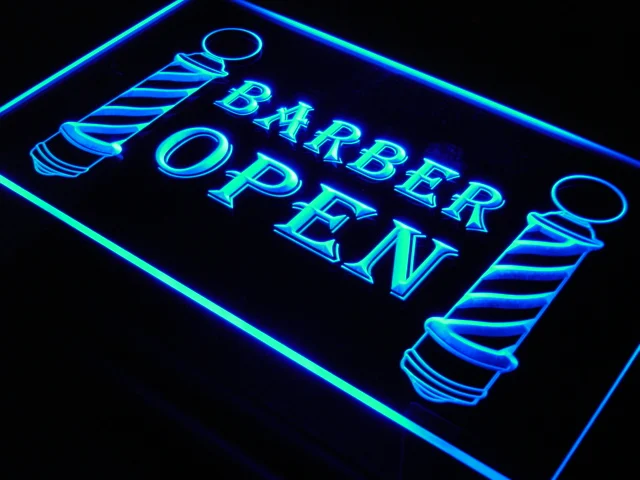 i044 Barber Poles Display Hair Cut Light Signs On/Off Switch 20+ Colors 5 Sizes
