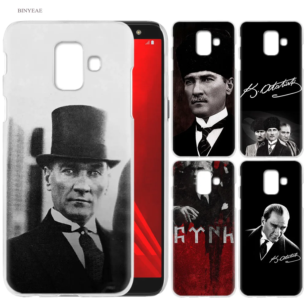 

Cell Phone Case for Samsung Galaxy S9 S8 S7 Edge Plus A6 A7 A8 A9 J4 J6 Plus 2018 Note 8 9 Cover Turkey Mustafa Kemal Ataturk