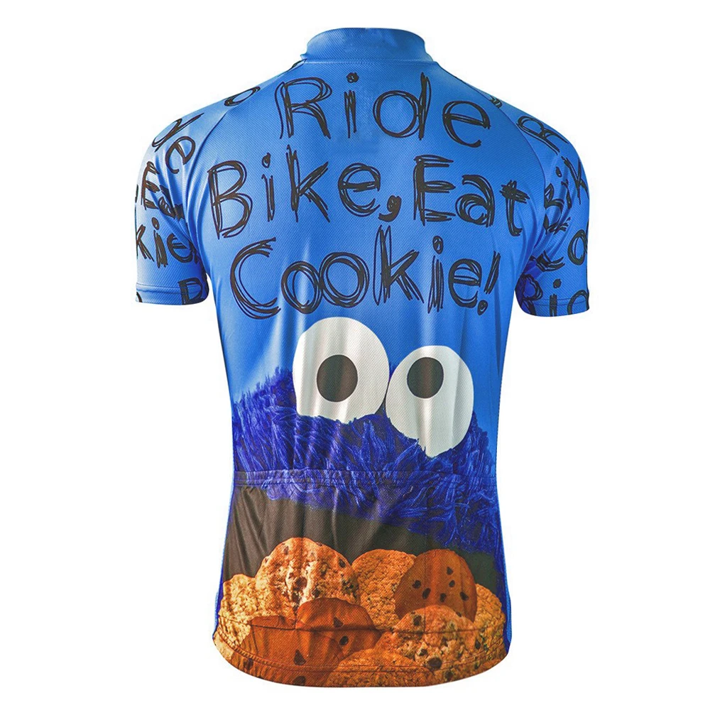Мультяшные стили печенье Велоспорт Джерси для мужчин и женщин Лето короткий рукав дорожный велосипед Одежда Майо Ciclismo