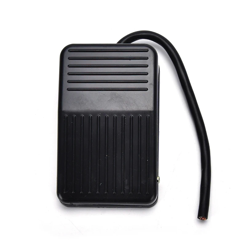 SPDT Nonslip ElectricMetal Momentary  Power Foot Pedal Switch 10 x 6 x 3.5cm