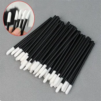 

100pcs/Set Disposable Lip Brush Lipstick Make Up Brushes Cleaning Eyelash Makeup Brush Applicator for Women