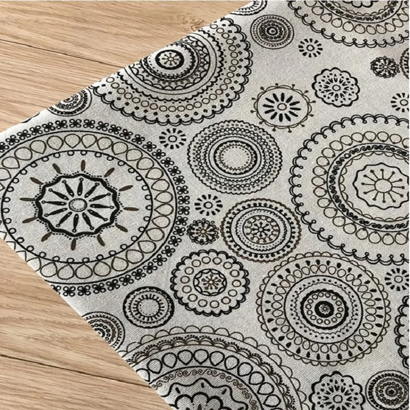 DIY швейная стеганая хлопчатобумажная льняная ткань для украшения дома настенное покрытие хлопок льняное полотно Льняной материал ткань ширина 150 см