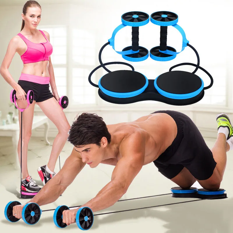 Ab Roller Wheel Stretch Elastic Abdominal Resistance Pull Rope Tool Muscle Trainer Arm Waist Leg Exercise Gym Fitness Equipment Ab Roller Wheel Stretch Elastic Abdominal Resistance Pull Rope Tool Muscle Trainer Arm Waist Leg Exercise Gym Fitness Equipment