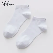 Женские и мужские хлопковые носки, белые, низкие, короткие, мягкие, невидимые, черные носки, крутая вышивка, надпись, забавные носки унисекс, Ne77725