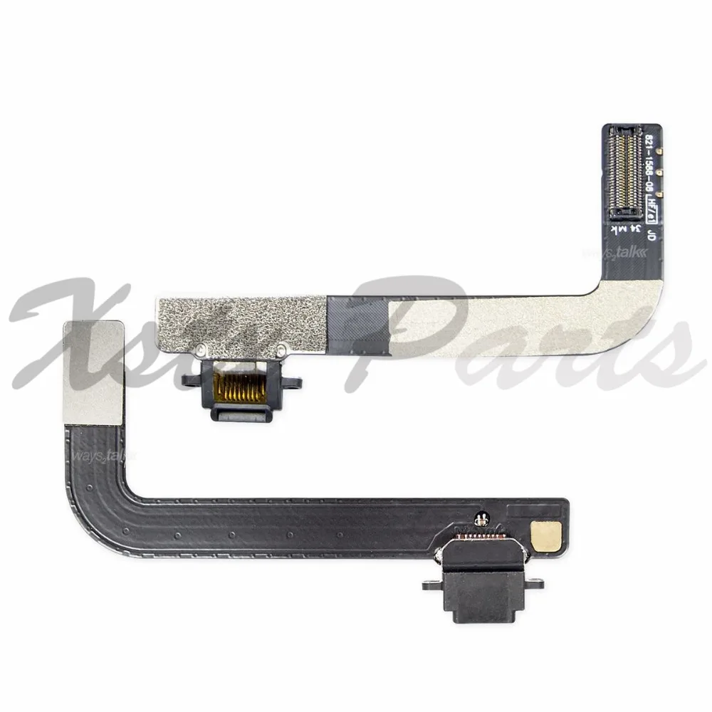 10PCS Charging Port Dock Connector Flex Cable Lightning Black for iPad