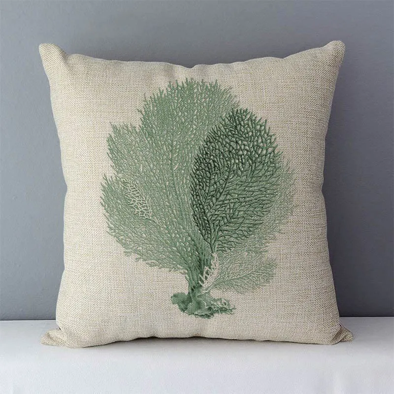 Wholesale plants life trees printed cozy cushion for couch seat back cushions home decorative pillows 45x45cm without core MYJG bench cushions indoor