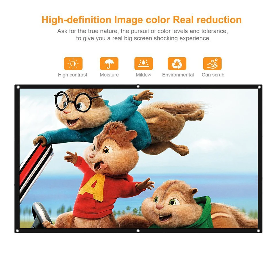 100 Inch Simple Projection Screen-11