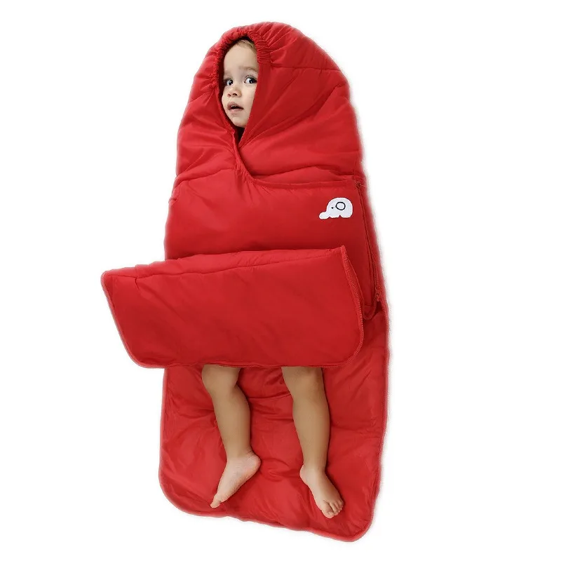 Multifunctional baby girls sleepsacks solid Sleeping Bags windproof