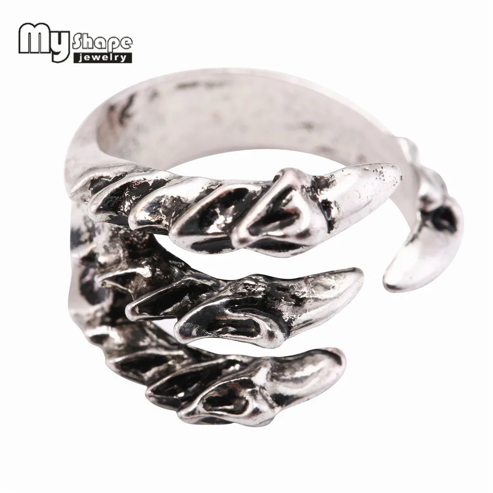 

My Shape Vikings Wolf Pfote Rings Vintage Open Ring Nordischen Schmuck Celtics Amulett Ringe for Men Finger Jewelry