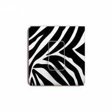 MA-44 креативный светильник с принтом зебры, переключатель, мультяшная наклейка животное, виниловая наклейка на стену, обои для дома