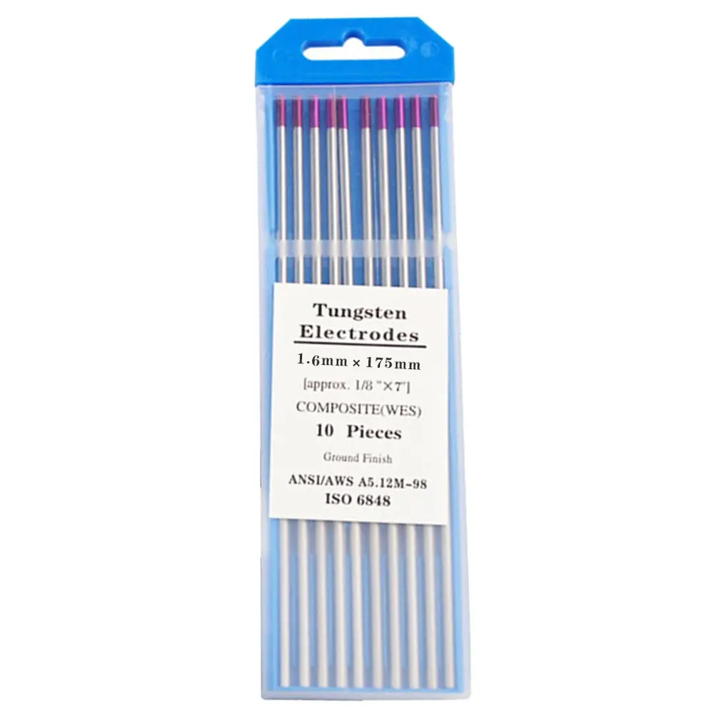 

10pcs/Box WE3 Purple Color 1.6*170 Thorium Tungsten Electrode Head Tungsten Needle/rod For Welding Machine