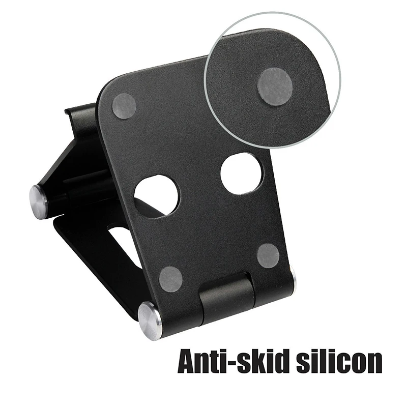 Mobile Phone Holder Stand Tablet Stand Dual Foldable Aluminium Alloy Metal Universal Holder For iPhone Samsung Phone For ipad (10)