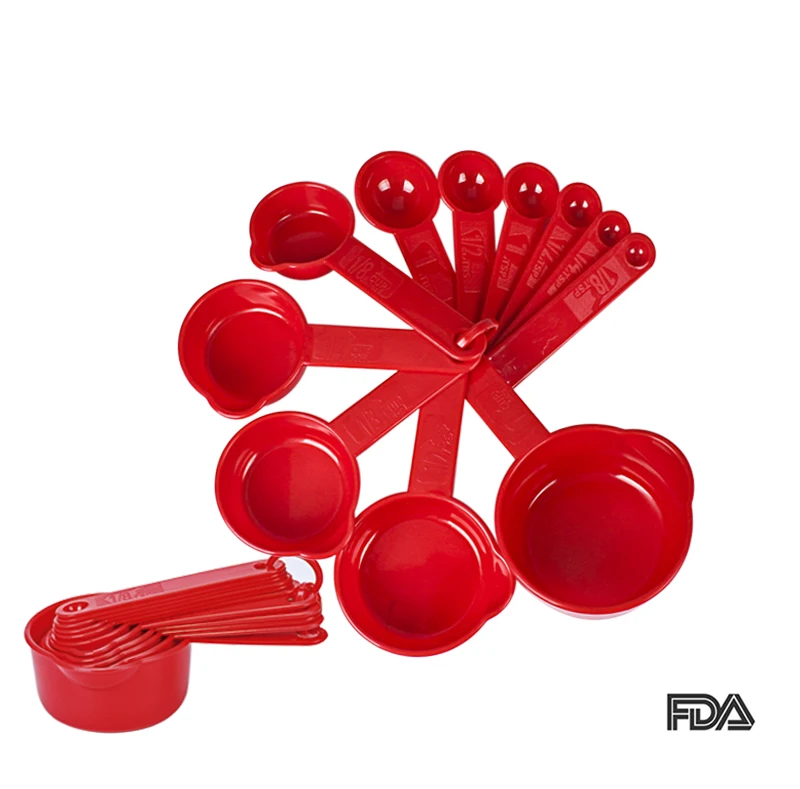 

Plastic Measuring Cups 11pcs/lot Measuring Spoon Kitchen Tools Measuring Set Tools For Baking Coffee Tea