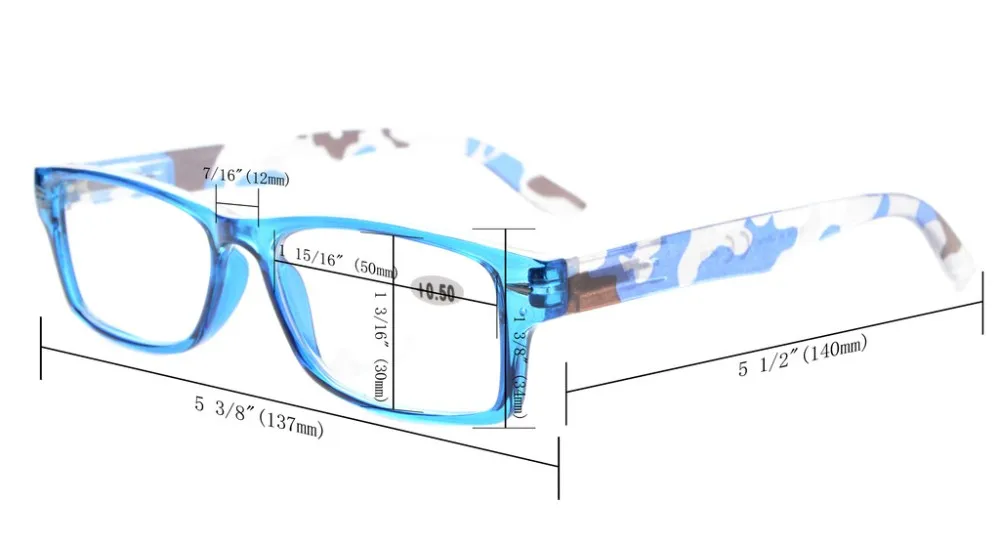 R066c смешивания Eyekepper 5-Pack читателей весна-петли камуфляж храмы Очки для чтения для женщин+ 0.50-+ 4.00