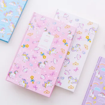 

1 pcs Kawaii Cover Planner Notebook Dream Trojan Diary Book Exercise Composition Binding Note Notepad Gift Stationery