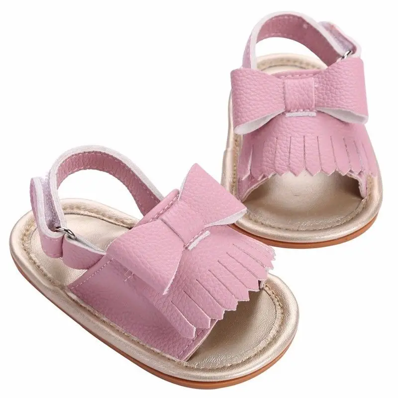 

Fashion Princess Baby Flower Crib Shoes Anti-slip Casual Summer Sandals 0-18M