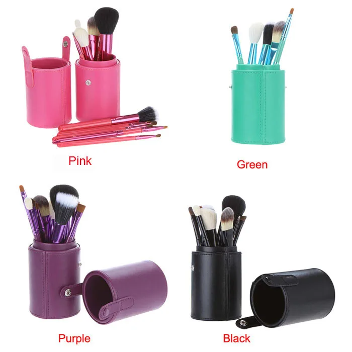 Buy PU Pound Makeup Brushes Holder Cosmetic Brush