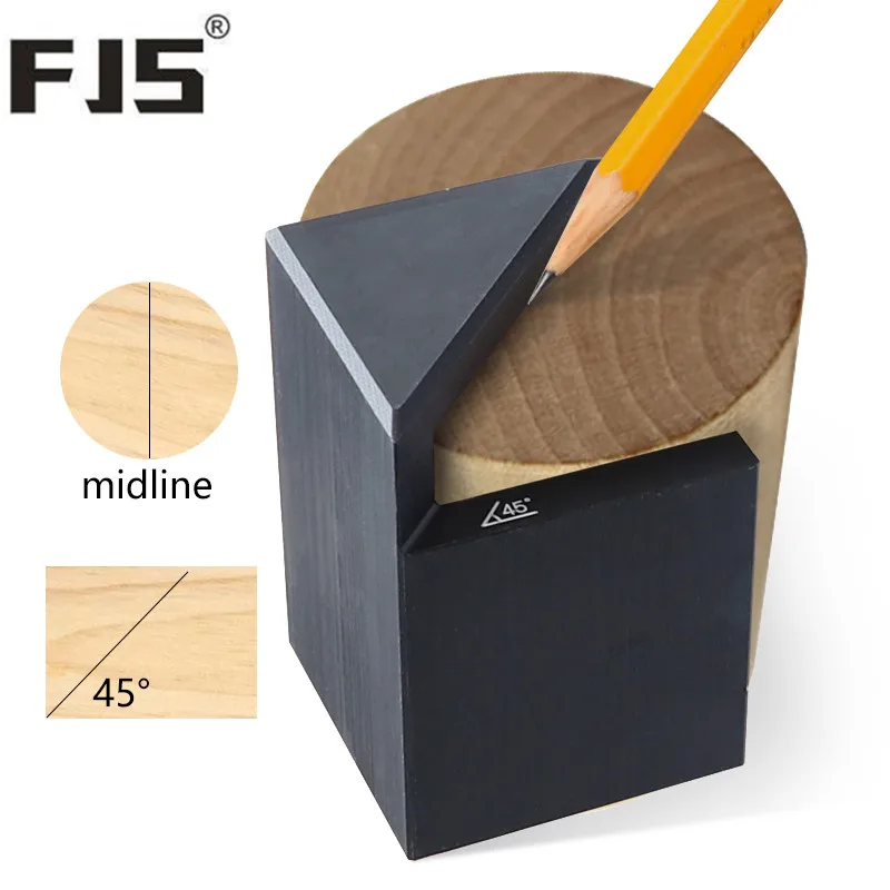 

Center Finder Square 45 Degrees Angle Line Marking Gauge Aluminum Alloy Round Center Line Scriber Woodworking Tools