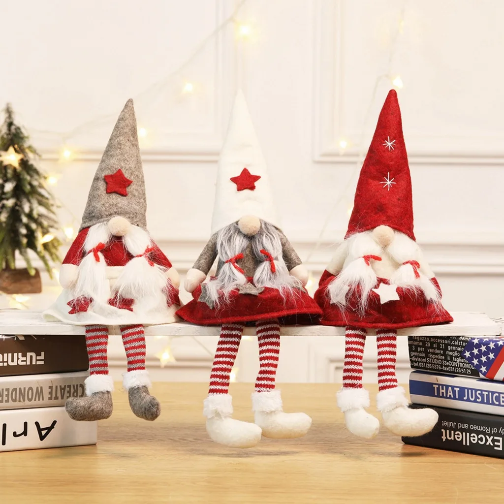 

Cross-border Explosion Christmas Decoration Goods Euro-American Faceless Dolls, Girls, Dolls, Showcases, Old Men's Ornaments