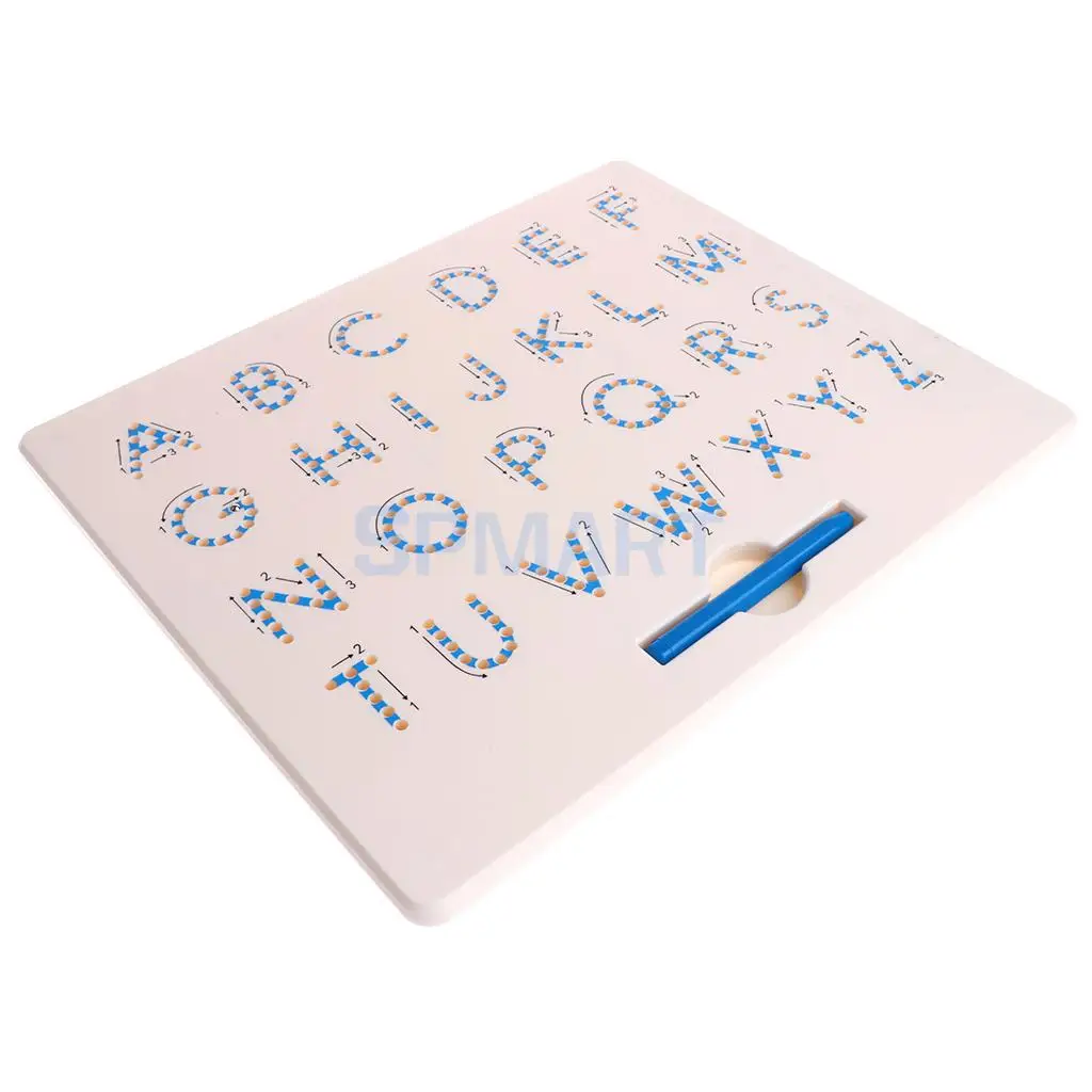 Magnetic Drawing Board Magnet Tablet Alphabet A to Z Educational Doodle Sketch Writing Pad Toddler Baby Developmental Toy