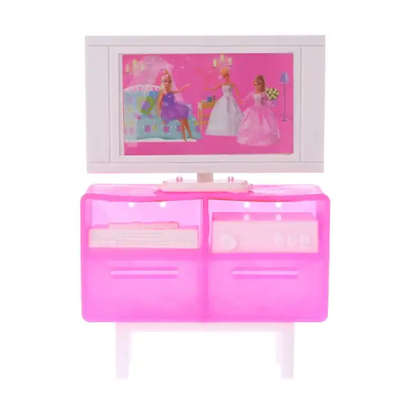 人形テレビスタンドシミュレーションプラスチックドールハウス家具ミニチュアテレビキャビネット家電家ゲームキッズおもちゃ子供のインテリア 家具おもちゃ Aliexpress