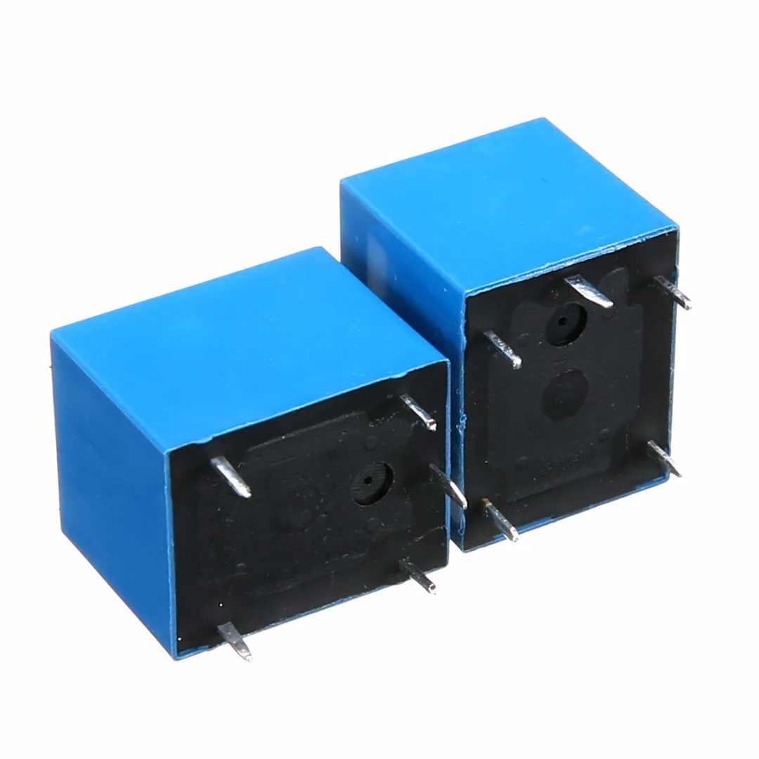 2pcs/5pcs/10pcs/lot SRD-12VDC-SL-C Blue Power Relays T73-12V 10A 5 Pin Mayitr Electrical Components