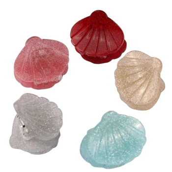

5pcs Clip Simple Headdress Decor Beautiful Shell Jaw Clip Mini Jaw Clip for Girl Woman Lady