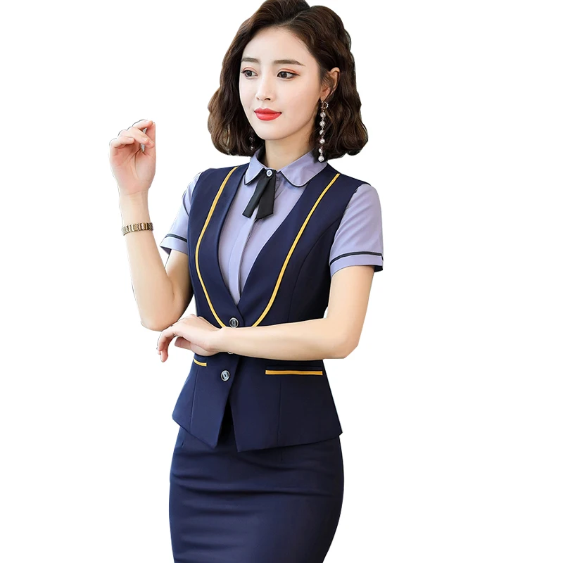 

5XL Plus Size Formal Elegant Female Jacket 2019 New Summer Office Career Slim Black Sleeveless Vest For Women Work Waistcoat