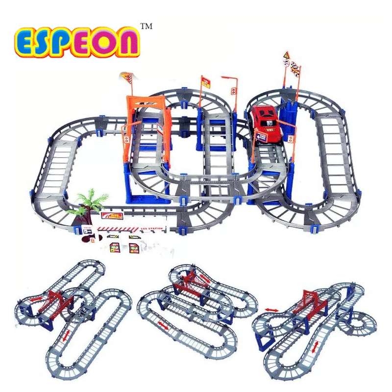 Electric-Racing-rail-car-kids-train-track-model-toy-baby-Railway-Track-Racing-Road-Transportation-Building-Slot-Sets-2-Colors-2