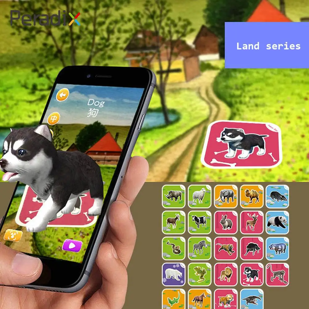 3D Card AR Book Preschool Vocal Charts tablet Voice Sound Board Grasp Kids Intelligence Development Learning Literacy Cards Toys