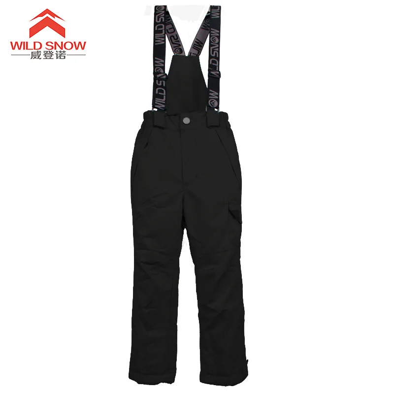 

Winter Skiing trousers Thicken boys girls kids windproof waterproof warm outdoor sport snow snowboarding pants for children